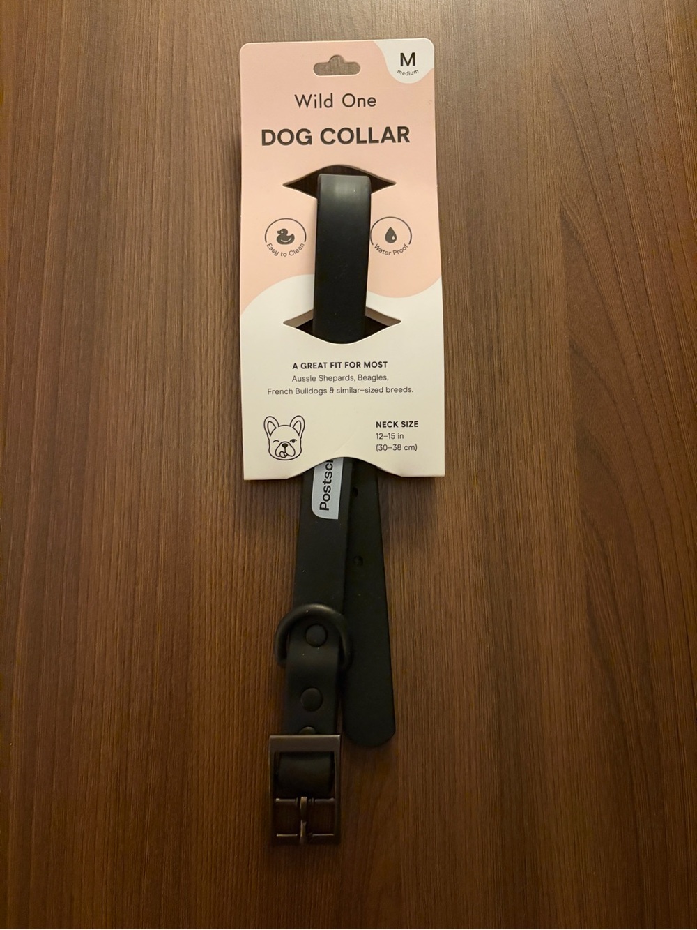 Wild One Black Dog Collar - Medium